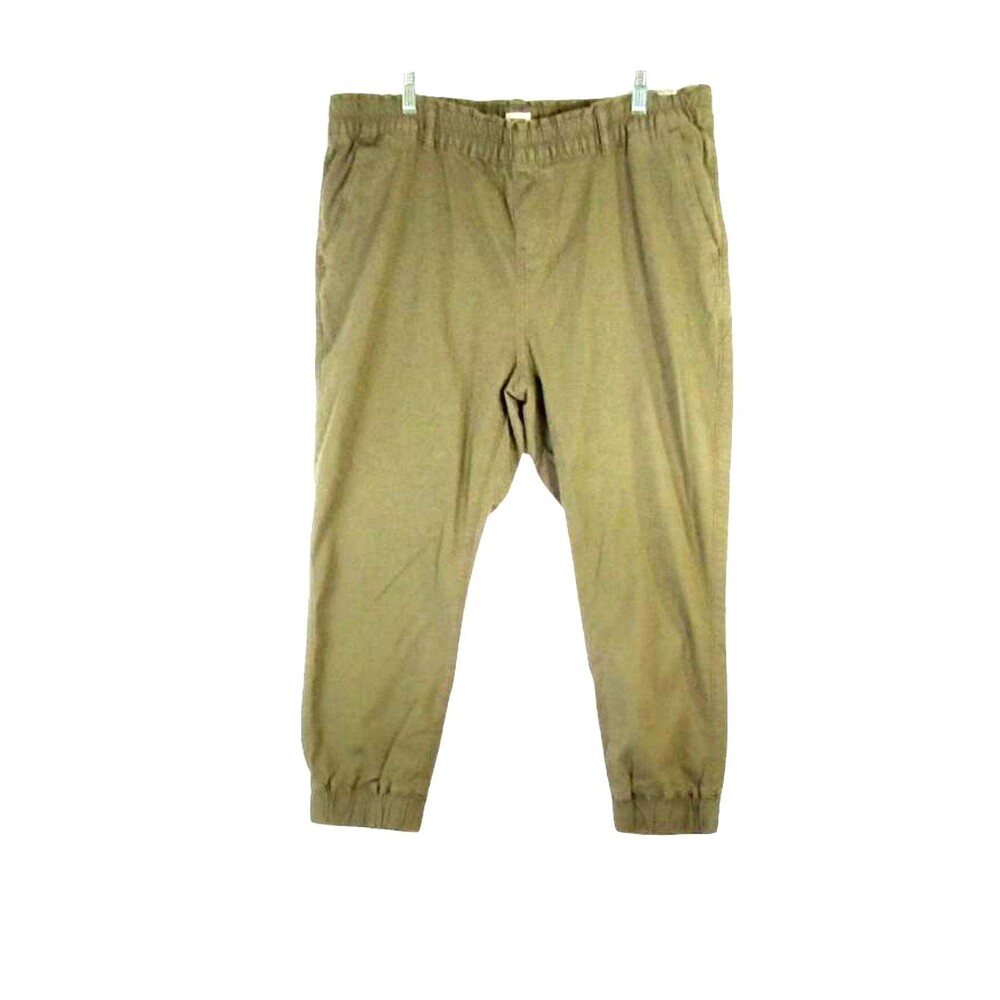 Levi's Joggers Women's XL Army Green Elastic Waist Waterless Hike Walk Leisure